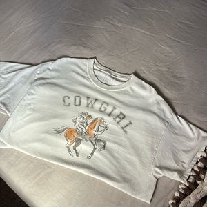 oversized cowgirl jersey tee